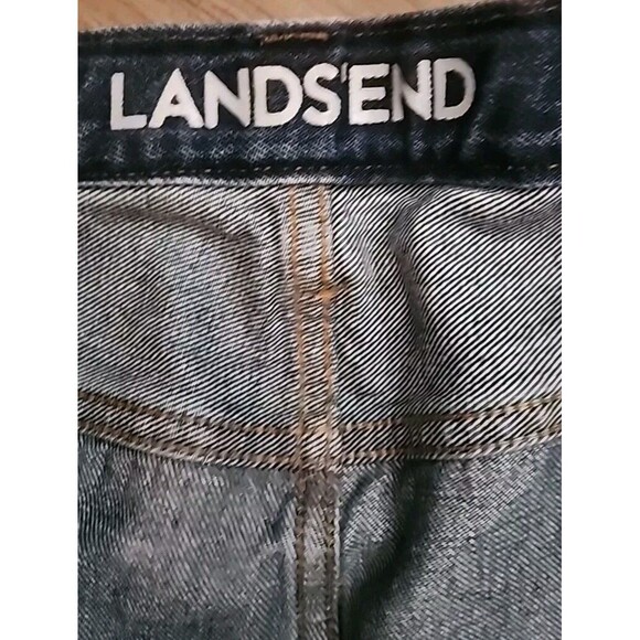 Lands' End Womens Jeans 42 Straight Traditional Fit Dark Wash - Picture 3 of 8